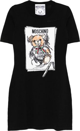 Moschino Teddy Bear T-shirt dress - women - Cotton - 36 - Black