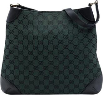 Gucci Pre-owned Vintage Schoudertas - Dames - Vintage Schoudertas - Groen - ONE Size - Leer - Vintage