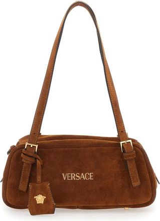 Versace Dames, Tassen, Bruin, Maat: ONE Size Leer