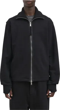 Thom Krom SJ 707 Sweatshirt - Heren - Vesten met rits - Zwart - M - Katoen - Hoodies & sweatvesten