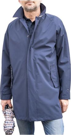 Aquascutum Single-Breasted Coats - Heren - Parka Jassen - Blauw - XL - Jassen