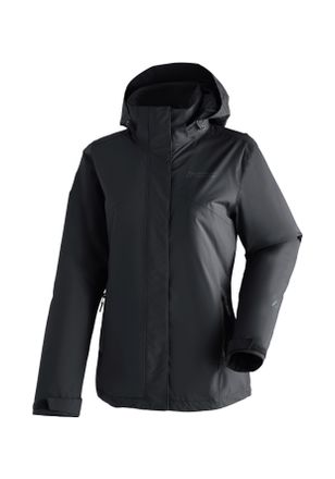 Maier Sports Regenjacke MAIER SPORTS Metor Therm Rec W, Damen, Gr. 38, schwarz, 100% Polyester (recycled), Rundhals, Jacken Regenjacke, warme Damen Jacke mit Kapuz