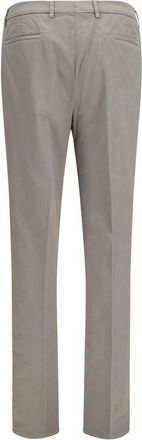 Brunello Cucinelli Mens Cotton Blend Chino Gray Elastane
