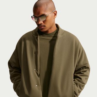 Nike Mens 24.7 ImpossiblySoft Plush Therma-FIT Jacket in Brown | IQ8277-212
