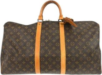 Louis Vuitton Pre-owned Weekend Bags, unisex, Brown, Size: ONE SIZE Pre-owned Keepall bandouliere bag