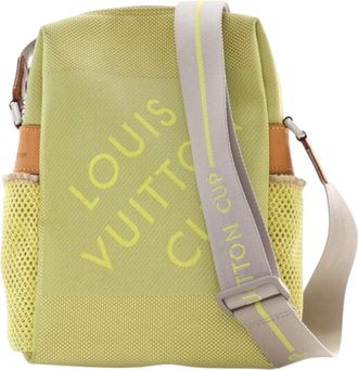 Louis Vuitton Pre-owned Womens Crossbody Canvas Logo Bag - Yellow Textile - One Size