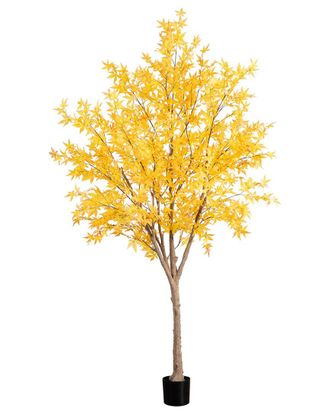 Nearly Natural 9Ft Autumn Maple Artificial Fall Tree