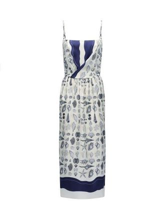 C&acirc;llas Milano Samantha Print dress in Navy /Ivory at Nordstrom, Size 2