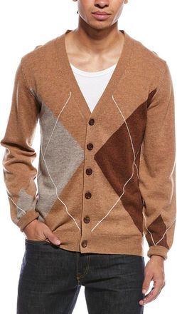 Brodie Argyle Wool & Cashmere-Blend Cardigan