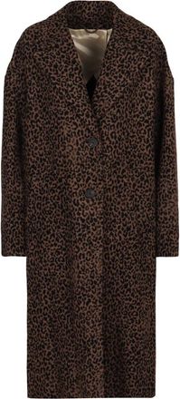 Golden Goose Single-Breasted Coats, female, Brown, XS, Single-Breasted Cocoon Coat