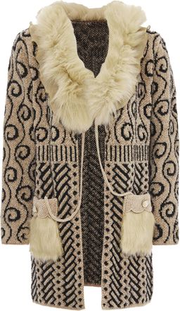 Faina Vest Dames beige/ zwart