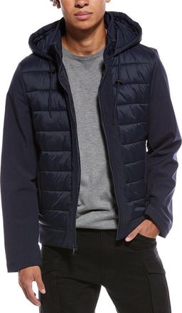 Kenneth Cole Mixed Media Bomber Jacket