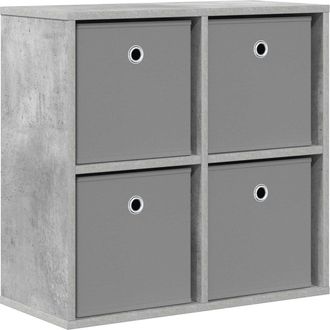 vidaXL Aparador Gris Concreto 59,5 X 27 X 57 Cm Vidaxl