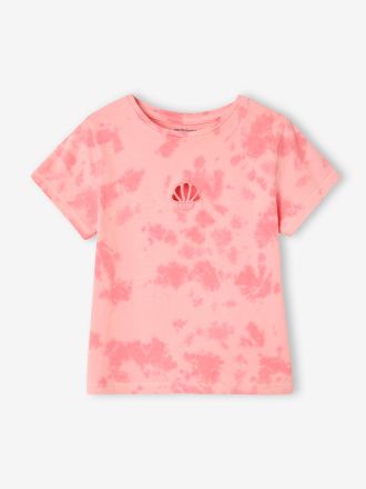 Vertbaudet M&auml;dchen T-Shirt mit Batikmuster bonbon rosa