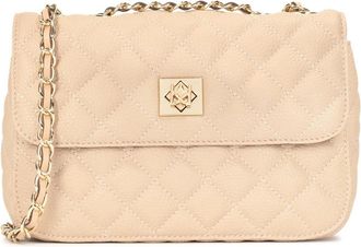 Kazar Gewatteerde zachte leren tas - Dames - Schoudertassen - Beige - ONE Size - Leer - Tassen