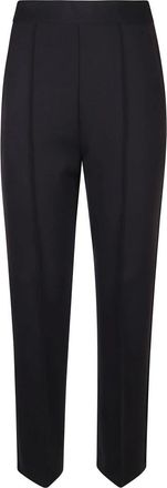 Max Mara Broeken, Dames, Zwart, L, Slim-fit Broeken