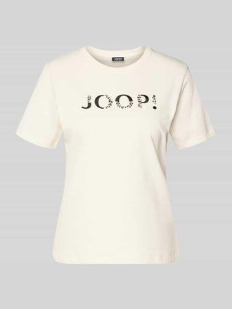 Joop T-Shirt mit Label-Print Modell Tanna in Beige, Größe 34