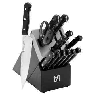J.A. Henckels International Solution 14-pc Self-Sharpening Knife Block Set - Black
