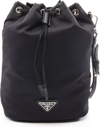 Prada Black Nylon Saffiano Pouch (Pre-Owned)
