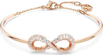 Swarovski Armband Vrouwen Hyperbola Infinity Wit Ros&eacute;goud 5679443 - Dames - Armbanden - Roze - ONE Size - Accessoires