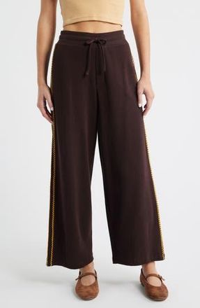 Damson Madder Piper Waffle Knit Ankle Sweatpants in Chocolate at Nordstrom Rack, Size 12 Us / 16 Uk