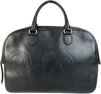 Gucci Pre-owned Handbags, female, Black, Size: ONE SIZE Pre-owned Boston Bag