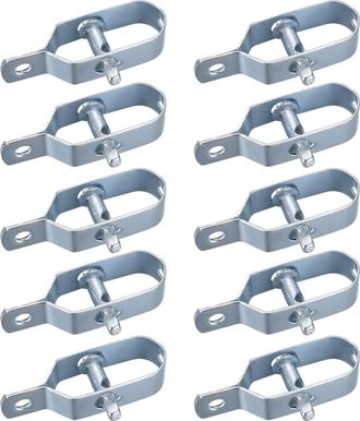 OEM 10 Tensores De Malla Met&aacute;lica, Tensores De Cercas, Tensores De Alambre De P&uacute;as, Kit De Conectores Para Tensores De Cuerda (color Plateado)