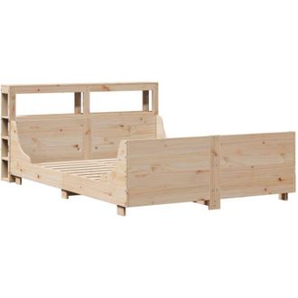 vidaXL Bed Frame without Mattress 140x190 cm Solid Wood Pine vidaXL