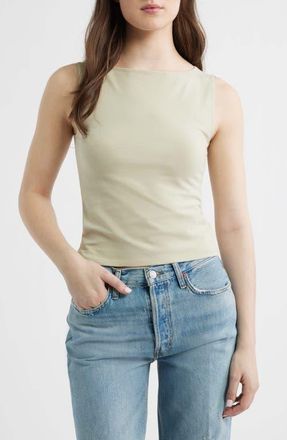 Reformation Dusk Knit Shell in Dried Herbs at Nordstrom, Size X-Large