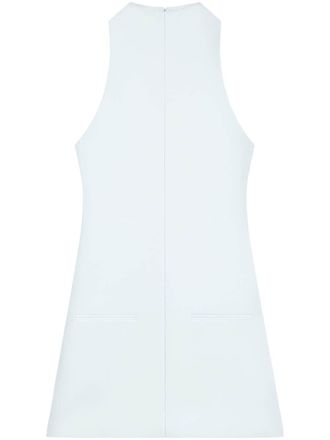 Courrèges sleeveless twill A-line dress - Blue