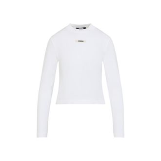 Jacquemus White Logo Crew Neck T-Shirt