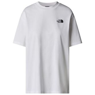 The North Face S/S Essential Oversize Tee T-Shirt f&uuml;r Damen | grau/wei&szlig;