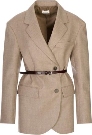 P.A.R.O.S.H. Mujer, Chaquetas, Marr&oacute;n, Talla: S