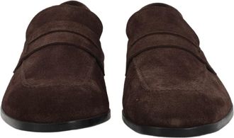 Tom Ford Sean Penny Suede Calf Leather Loafers