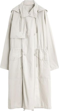 Christophe Lemaire lightweight trench coat - unisex - Fabric - M - Neutrals