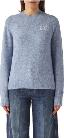 MC2 Saint Barth New Queen Alpaca - Dames - Ronde hals truien - Blauw - L - Truien & Vesten