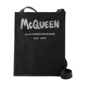 Alexander McQueen Graffiti -telefoonhoes in zwart en wit