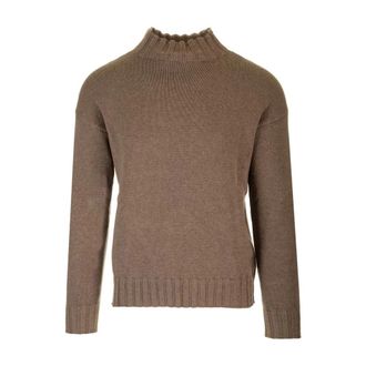 Tagliatore Bicolor Trui - Heren - Coltruien - Bruin - XL - Wol - Truien & Vesten