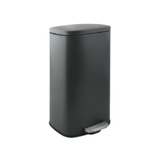 Spirella Spirella - Papelera De Cocina Con Pedal De Gran Capacidad Acero Akira 50l Gris Mate