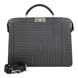 Fendi Pre-owned Peekaboo ISee U Medium - Dames - Vintage Handtas - Grijs - ONE Size - Leer - Vintage