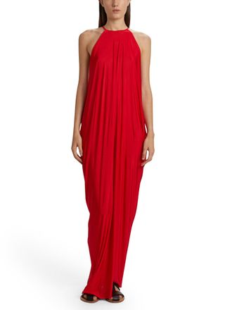 PDR Phisique Du Role Flowing Red Maxi Dress with Crisscross Back Straps
