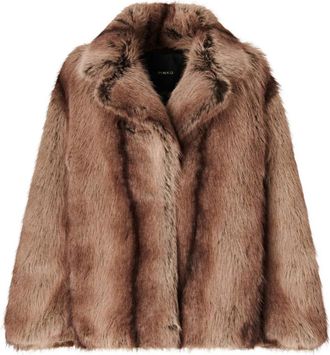 Pinko Caladenia Caban - Dames - Jassen - Beige - XS - Polyester - Jassen