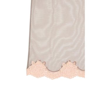 Valentino Tulle with Scalloped Lace Hem Skirt - Grey
