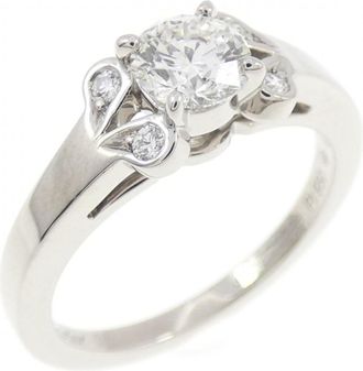 Cartier Platinum Platinum 950 Band Ring (Pre-Owned)