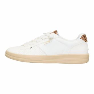 Hey Dude Womens Karina Duo Classic Sneaker In Egret/leopard Multi