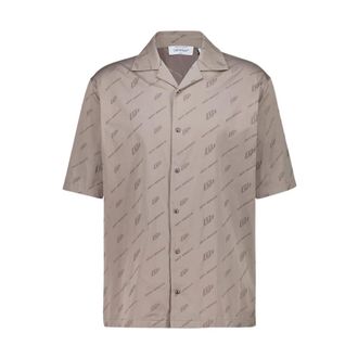 Off-white Stone Bowling Shirt - male - Off White - Short Sleeve Shirts - Brown - L - Shirts