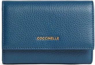 Coccinelle Wallets & Cardholders, female, Blue, Size: ONE SIZE Metallic Soft Wallet