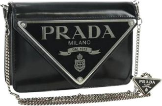 Prada Pre-owned Vintage Schoudertas - Dames - Vintage Schoudertas - Zwart - ONE Size - Leer - Vintage