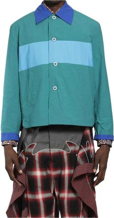 Craig Green Jassen, Heren, Groen, M, Katoen, Reversible Worker Jacket