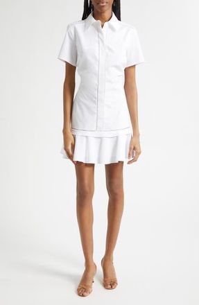 Ramy Brook Mia Mini Shirtdress in White at Nordstrom, Size Xx-Large